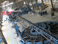 華夏天信高頻焊接H型鋼生產線